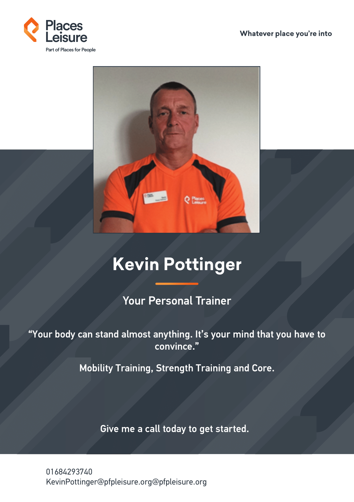 Kevin Pottinger Personal Trainer at Tewkesbury